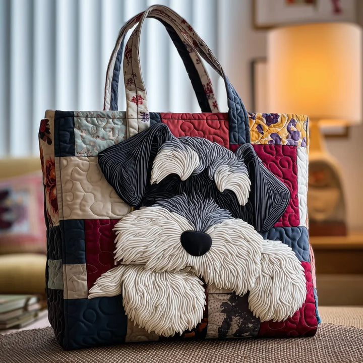 Handmade Bag with Schnauzer Design