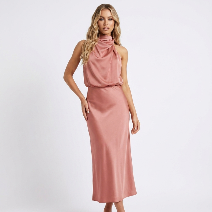 Luzia - Elegant Satin Dress