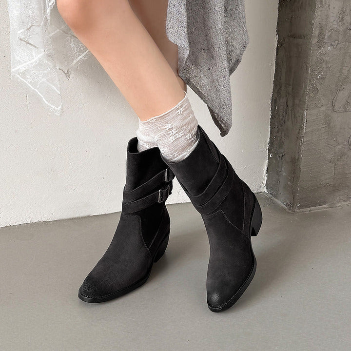 Sienna Genuine Suede Western Boots