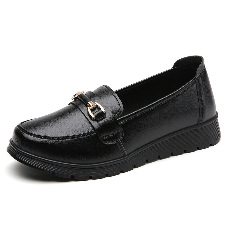 Buckle-Accent Moccasins