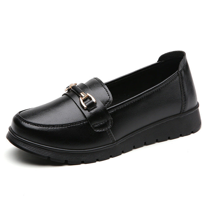 Buckle-Accent Moccasins