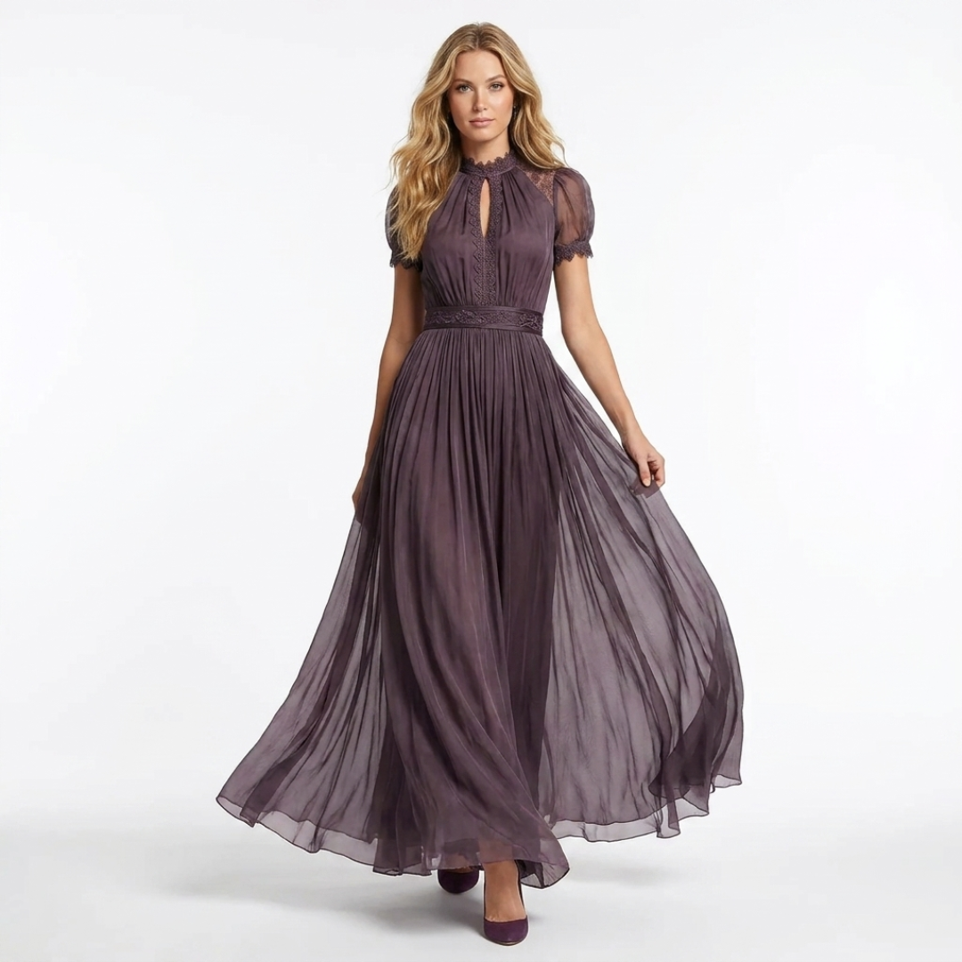 Elis - Collared Maxi Dress