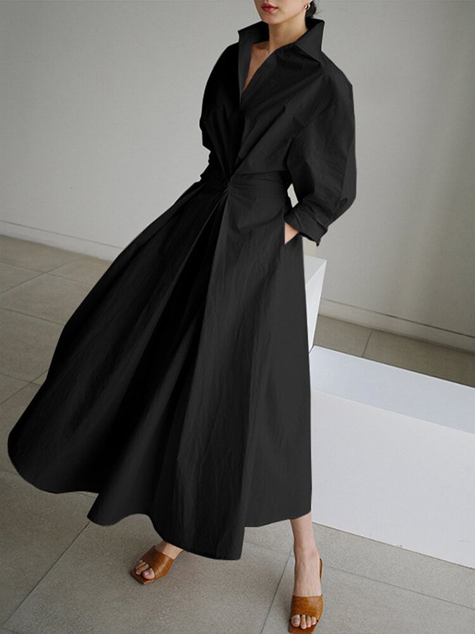 ÉLÉONORE | Timeless Long Elegant Dress for a Refined Look