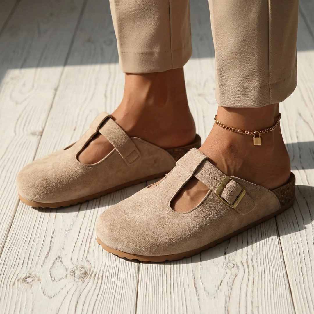 Têmis - Comfortable Clogs with Minimalist Buckle