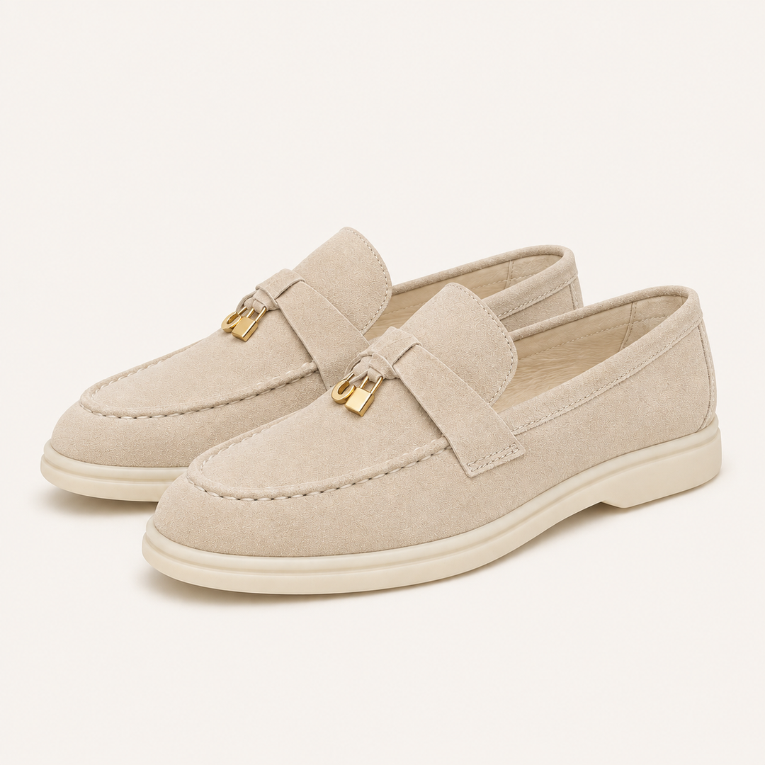 Chic Loafers with Metallic Accents