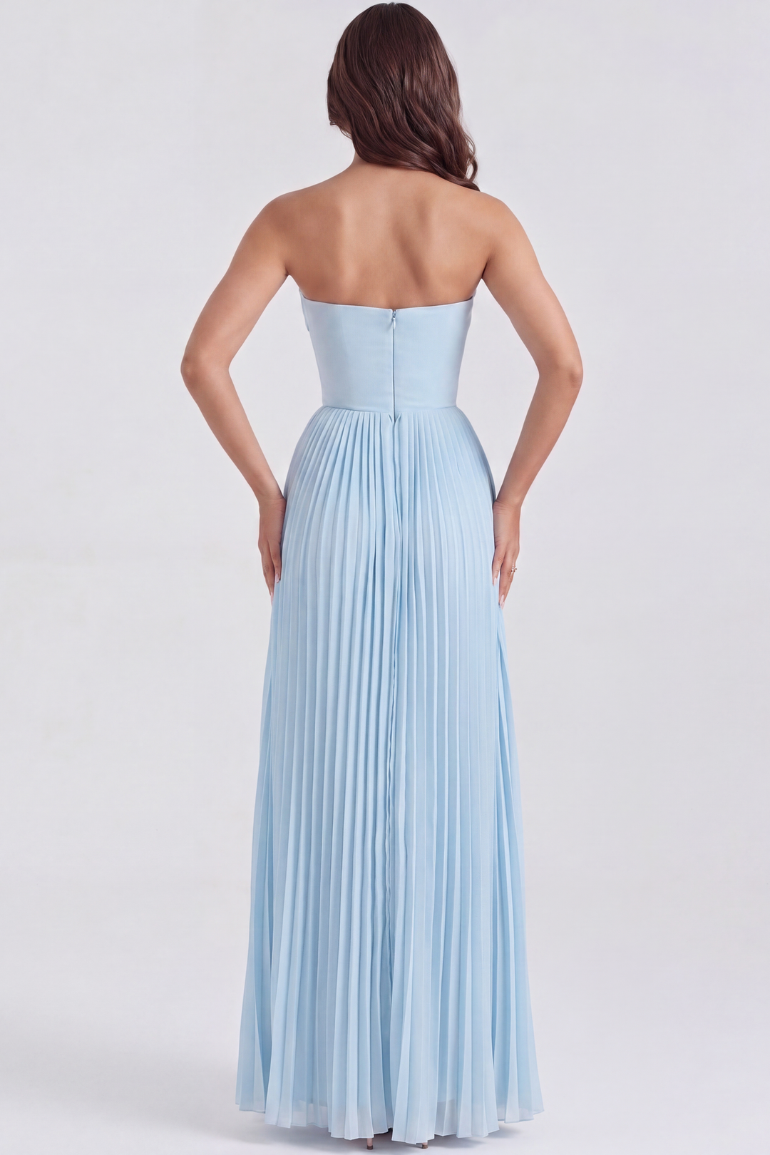 Slavomíra | Elegant Maxi Dress with Ruffled Bodice