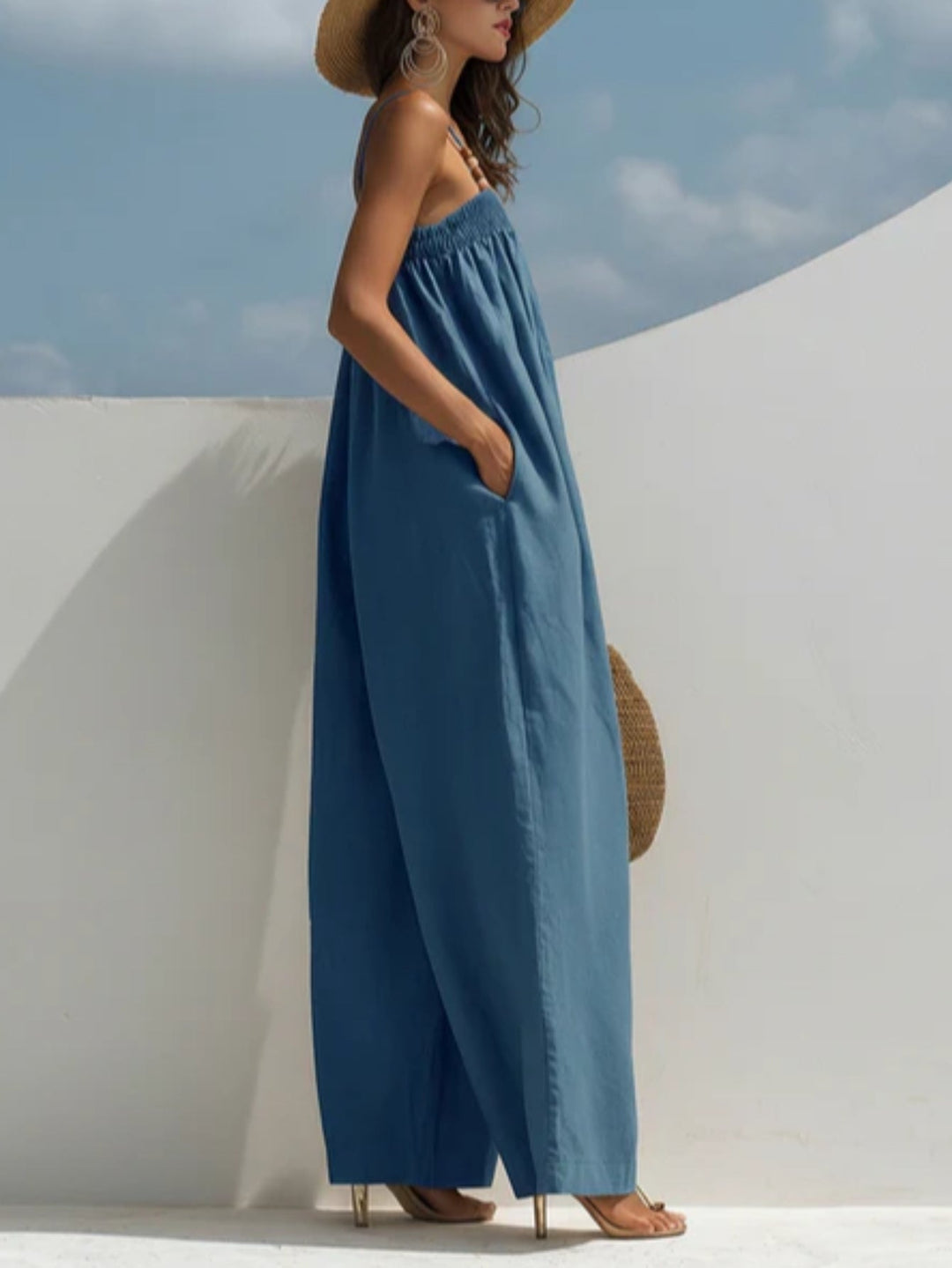 Madalena - Wide-Leg Denim Jumpsuit