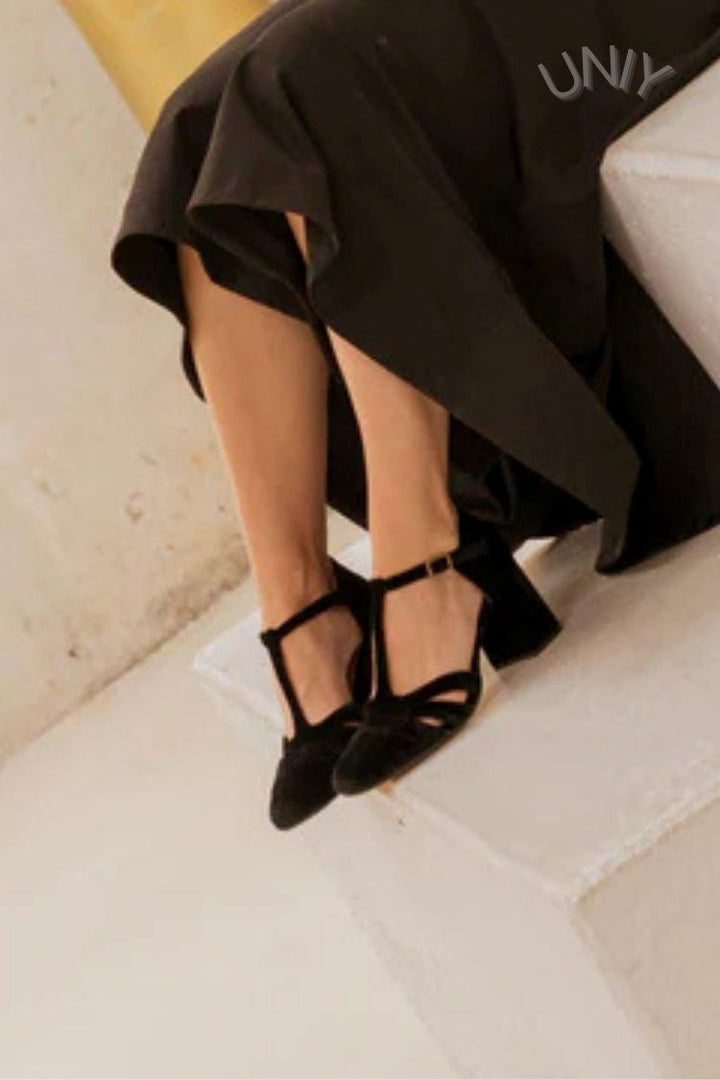 Sarafina - Fabric Cut-out Heels