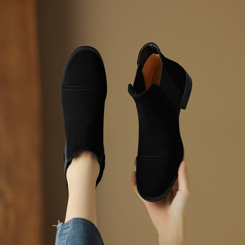 Genuine Suede Zadie Ankle Boots
