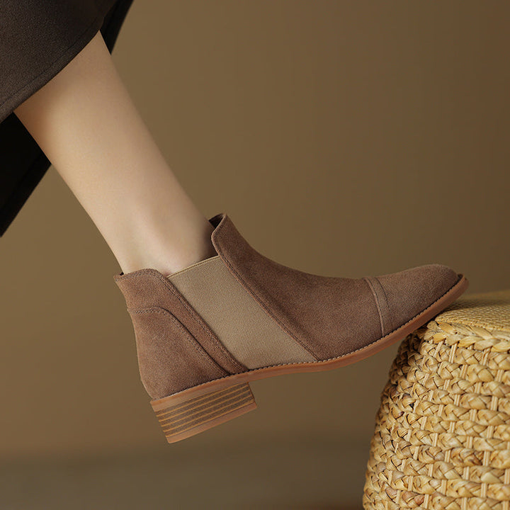 Genuine Suede Zadie Ankle Boots