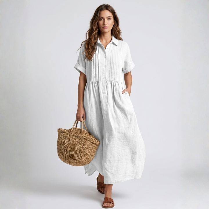 Electra - Relaxed Cotton Shirt Dress