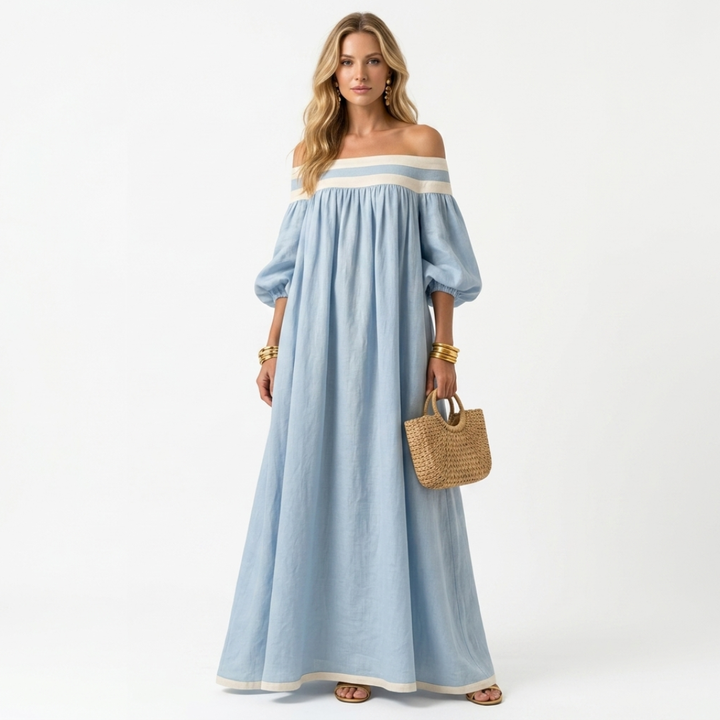 Aspasia - Long Dress with Comfortable Fit