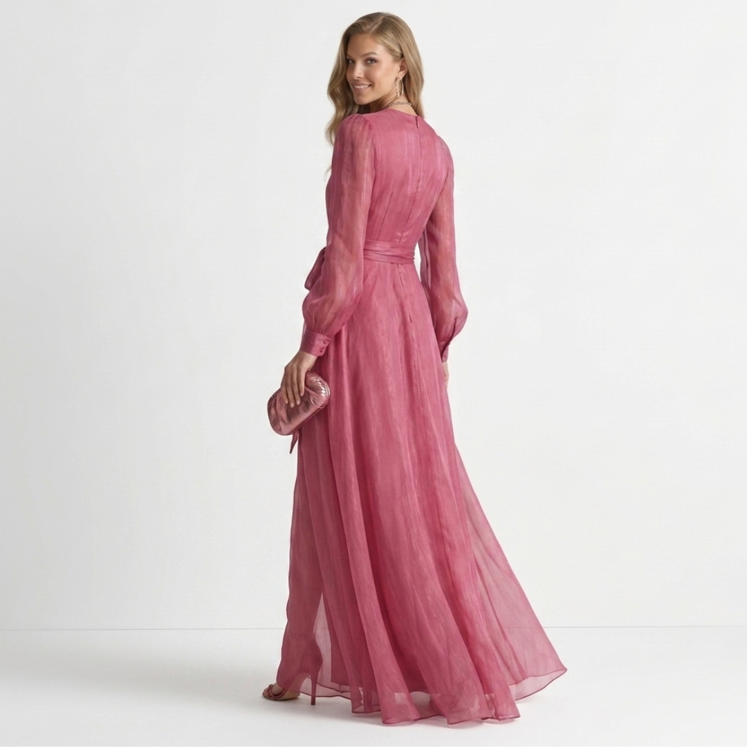 Clio - Elegant Satin Maxi Skirt