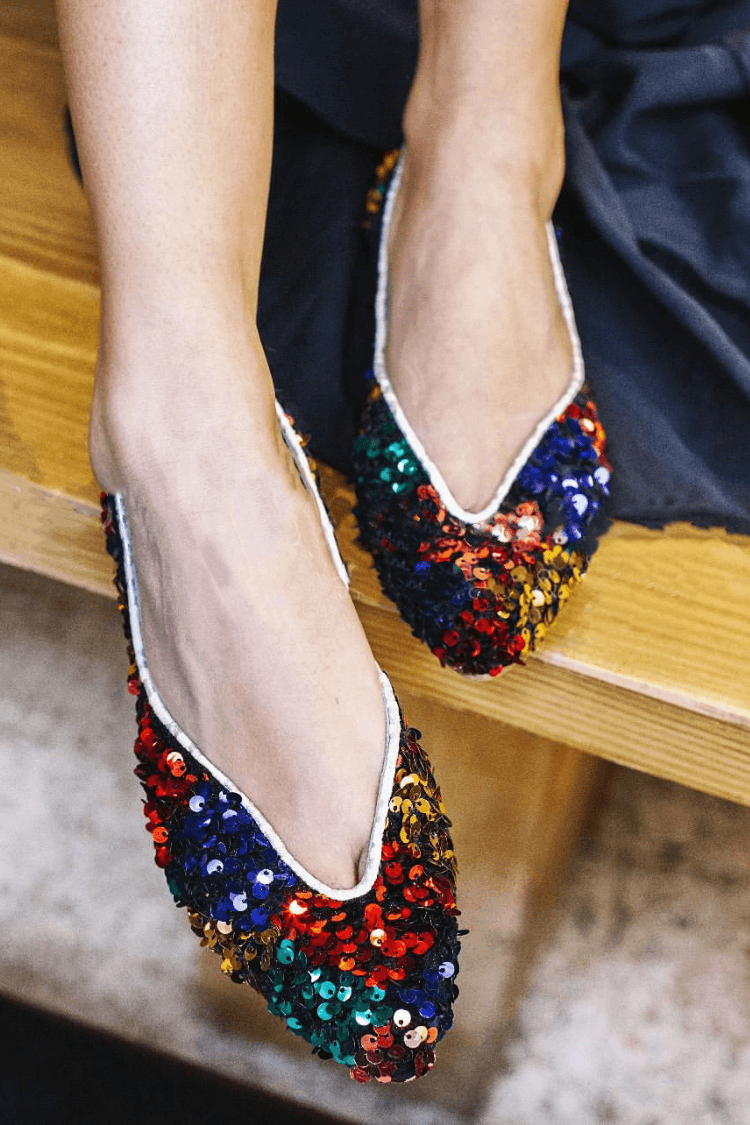 Adelina - Elevated Heel Ballerina Flats