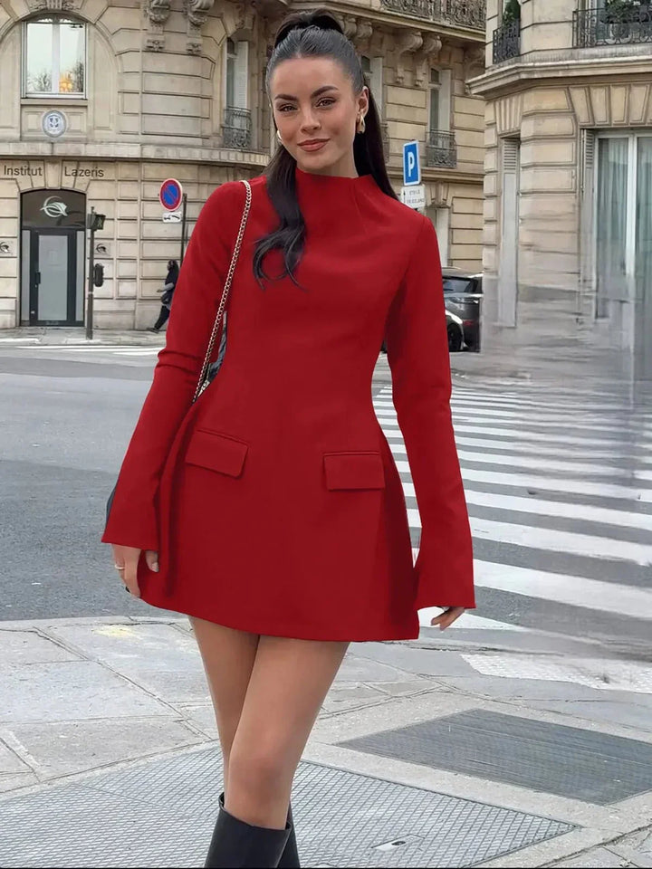 Mini Dress with A Silhouette