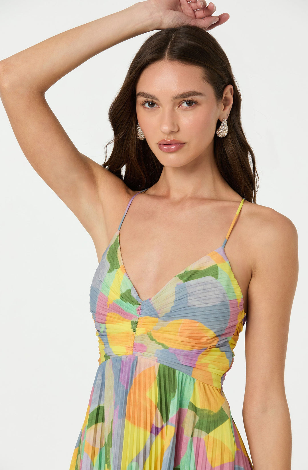 Teodora | Blue Maxi Dress Featuring an Open Back