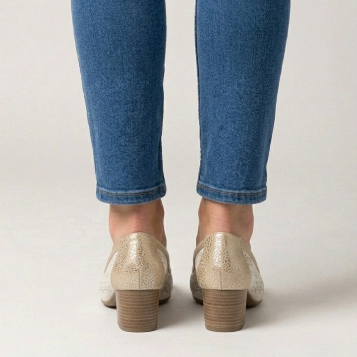 Aminda | Stylish Heeled Moccasins
