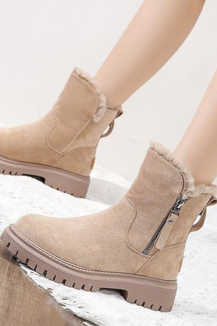 High-Platform Winter Ankle Boots