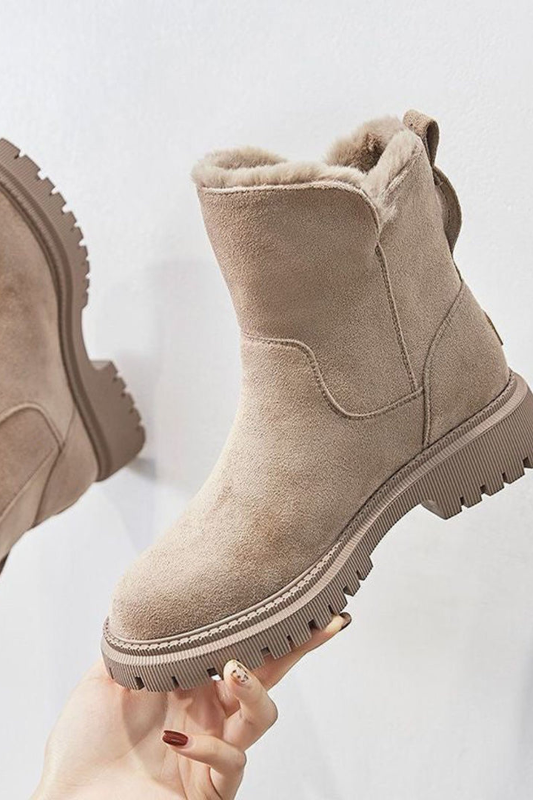 High-Platform Winter Ankle Boots