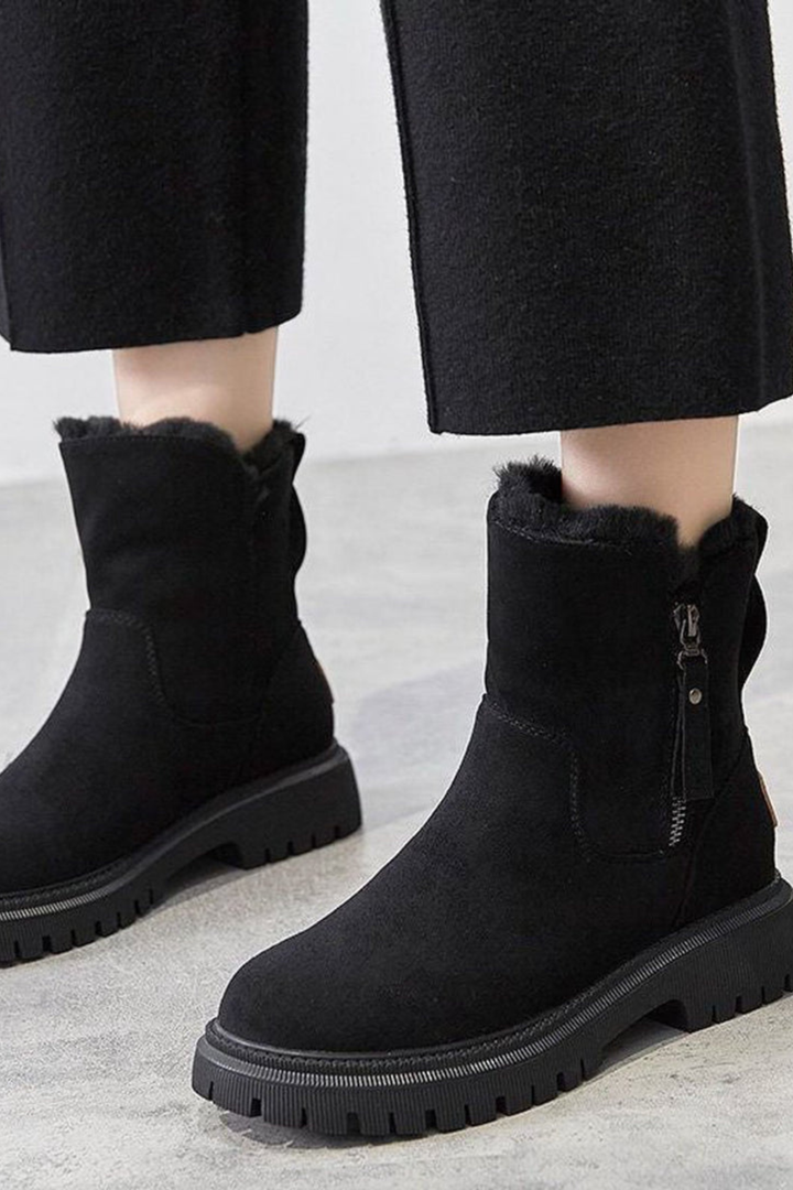 High-Platform Winter Ankle Boots