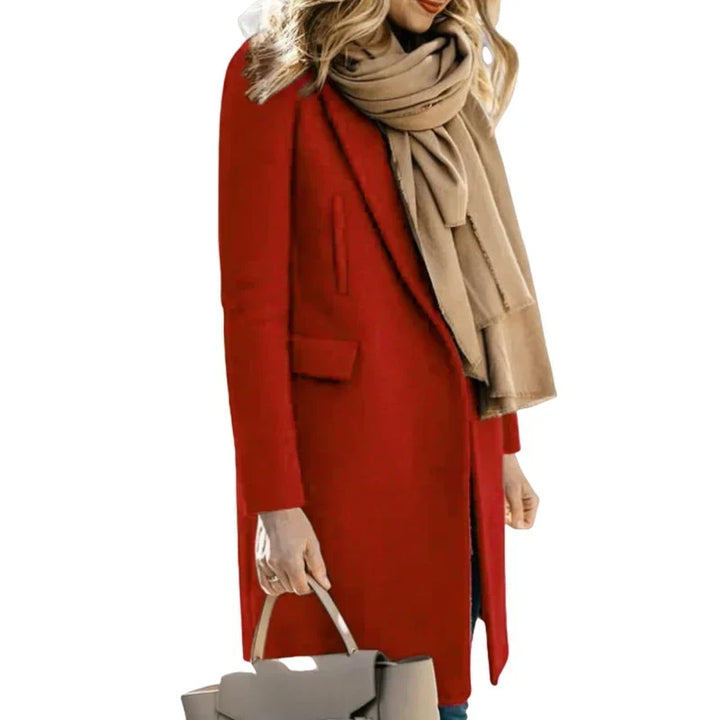 Stylish Women's Autumn Parka – Cozy Wool Blend for Effortless Elegance