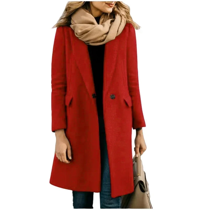 Stylish Women's Autumn Parka – Cozy Wool Blend for Effortless Elegance