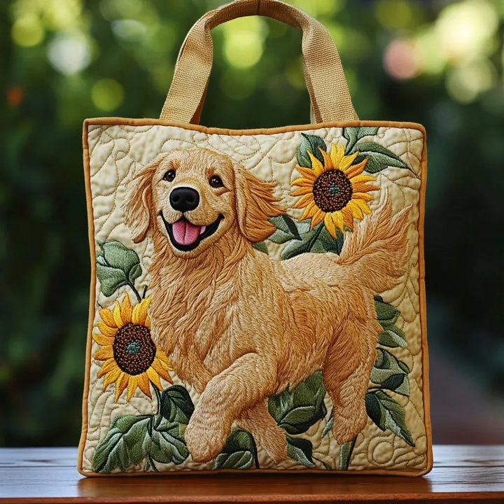 Handmade Bag with Golden Retriever Theme