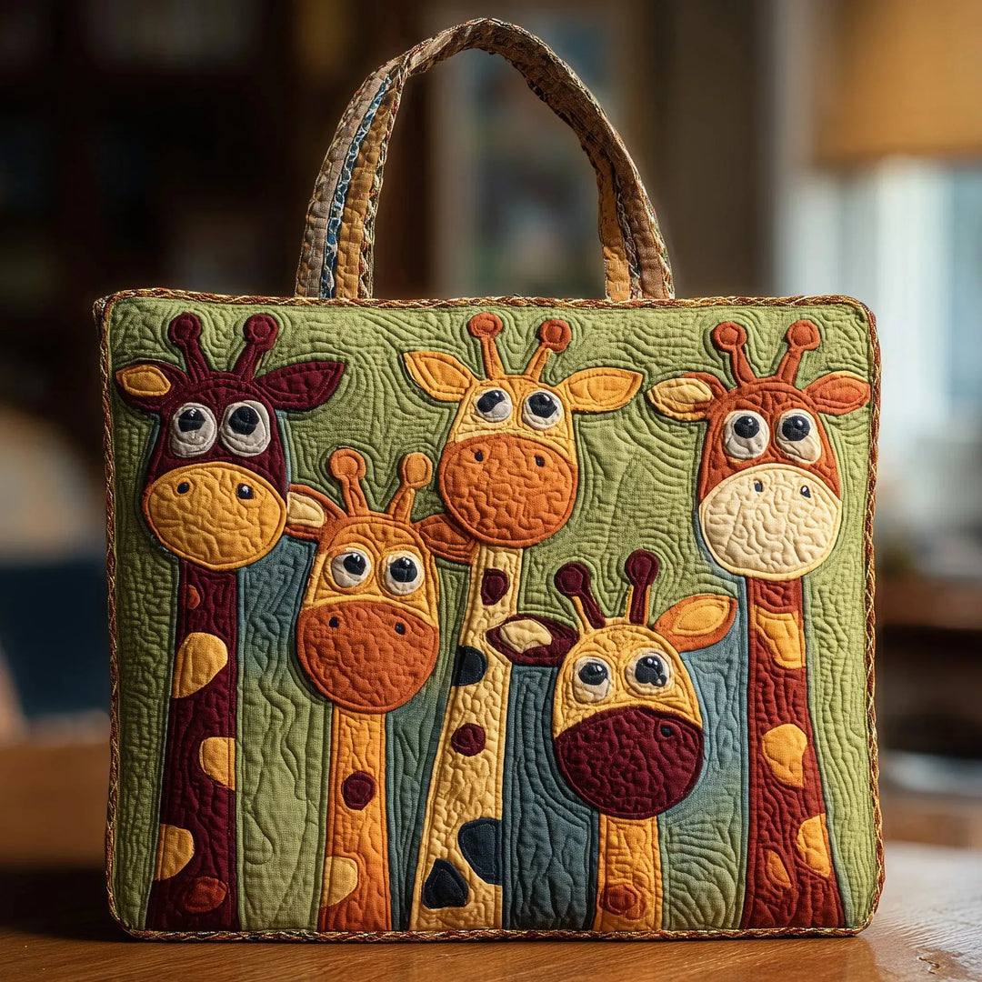 Handmade Bag with Giraffe Design