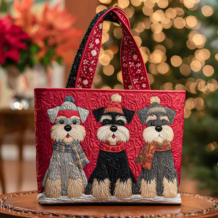 Handmade Bag with Schnauzer Design