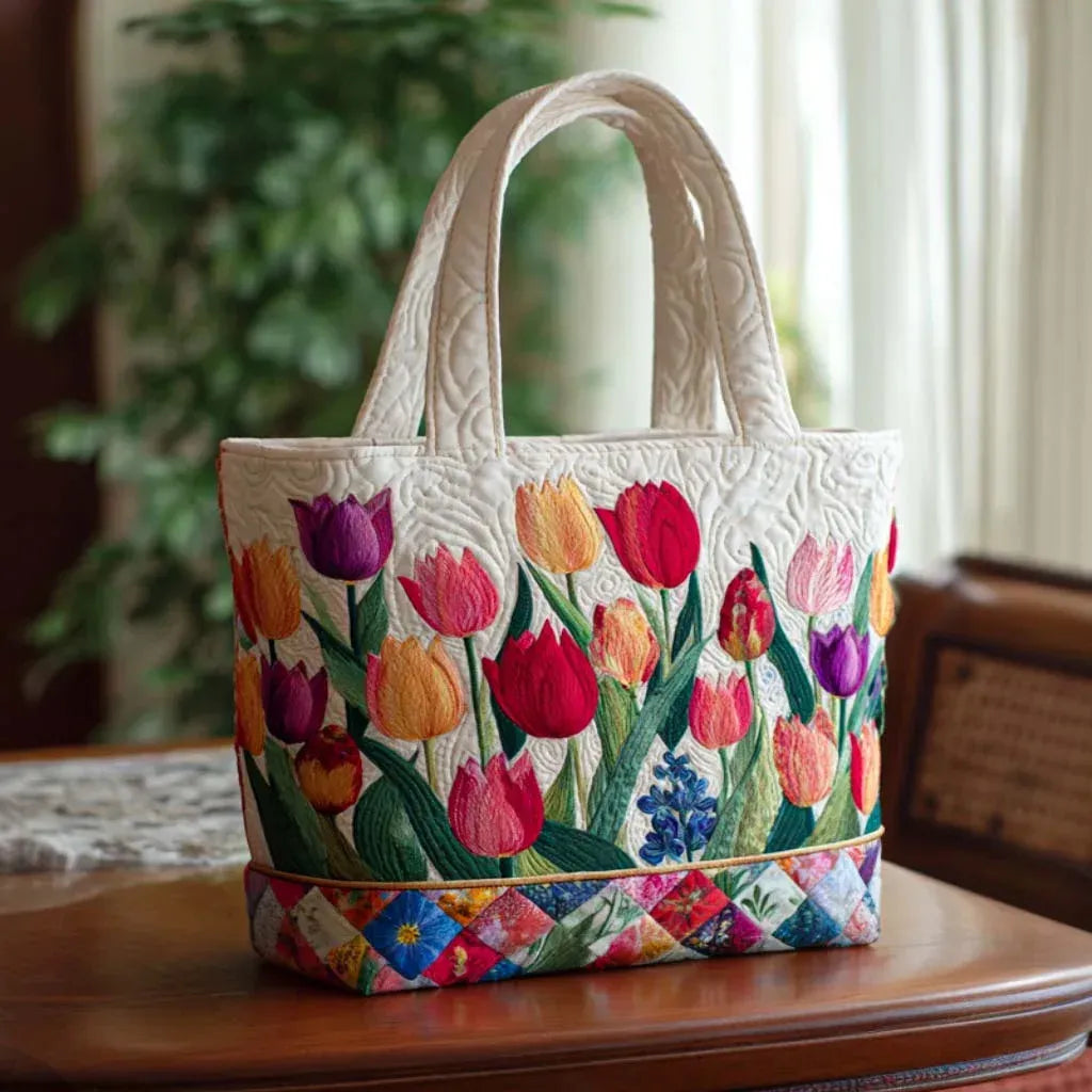Handmade Bag | Tulips in the Garden