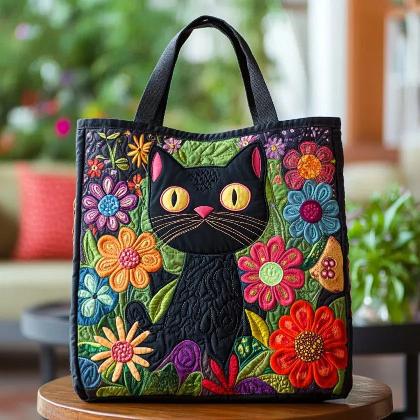 Handmade Bag | Black Cat with Magic
