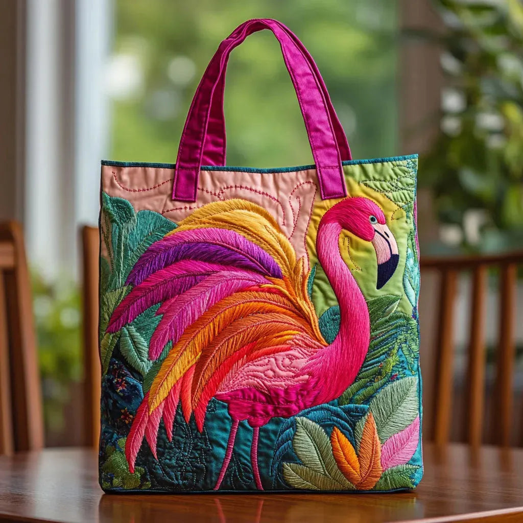 Handmade Flamenco Bag with Rainbow