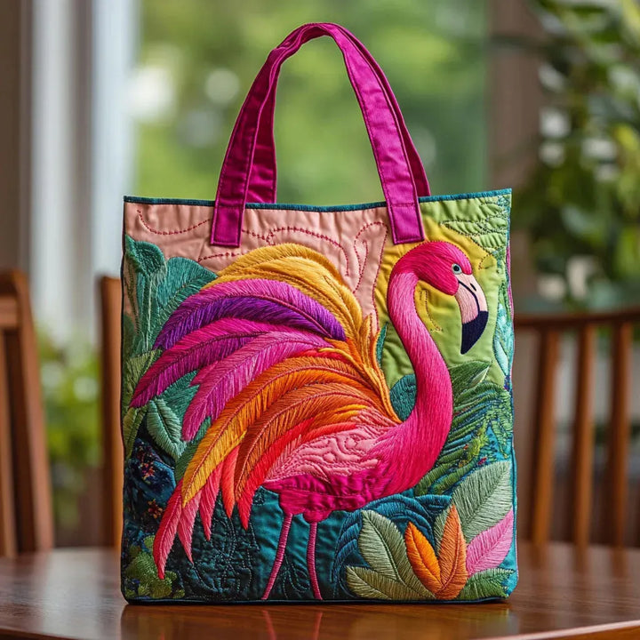 Handmade Flamenco Bag with Rainbow