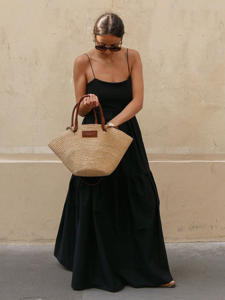 Maxi Backless Dress with Stunning Deep Décolletage