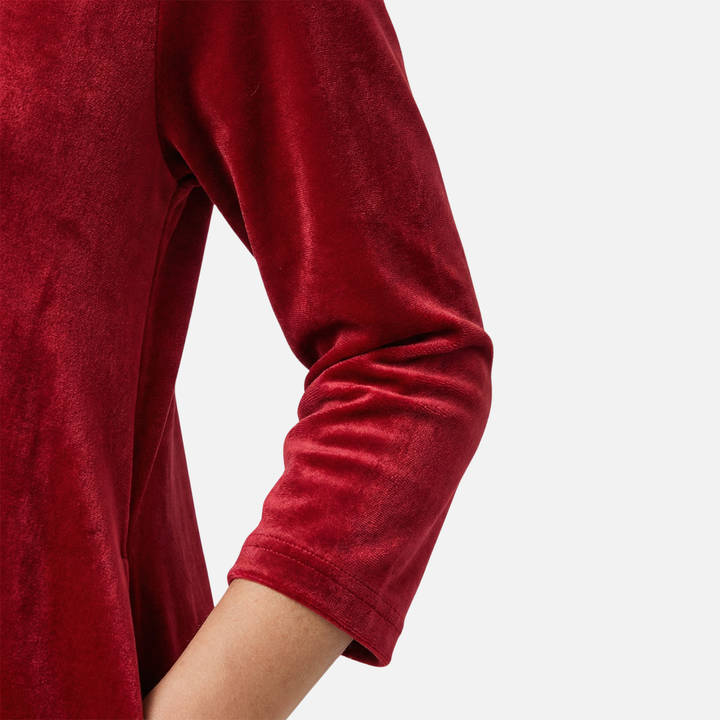 Lea | Cozy Midi Dress Featuring Roll Neck and Side Slit