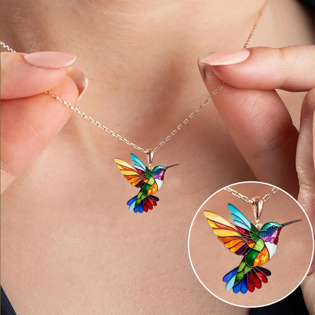 Beautiful necklace with swallow and earrings as a gift – Limited time offer