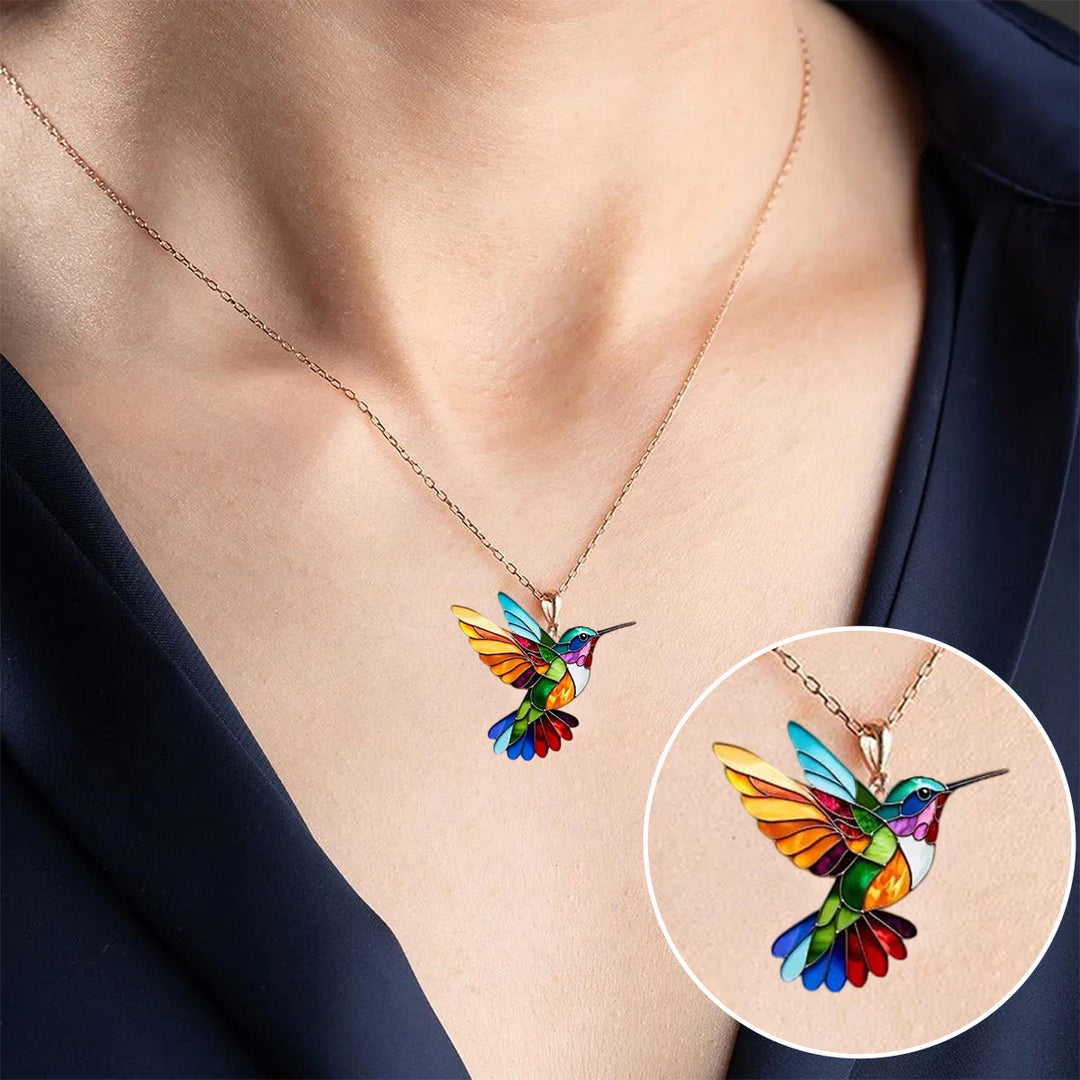 Beautiful necklace with swallow and earrings as a gift – Limited time offer