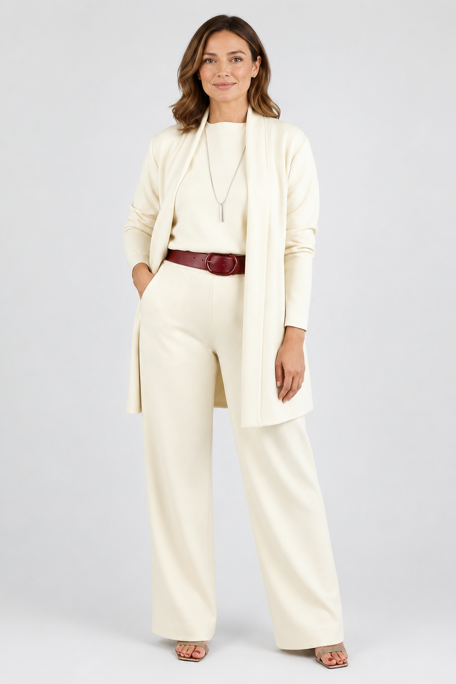 Nela | Sophisticated Three-Piece Set (Belt Not Included)