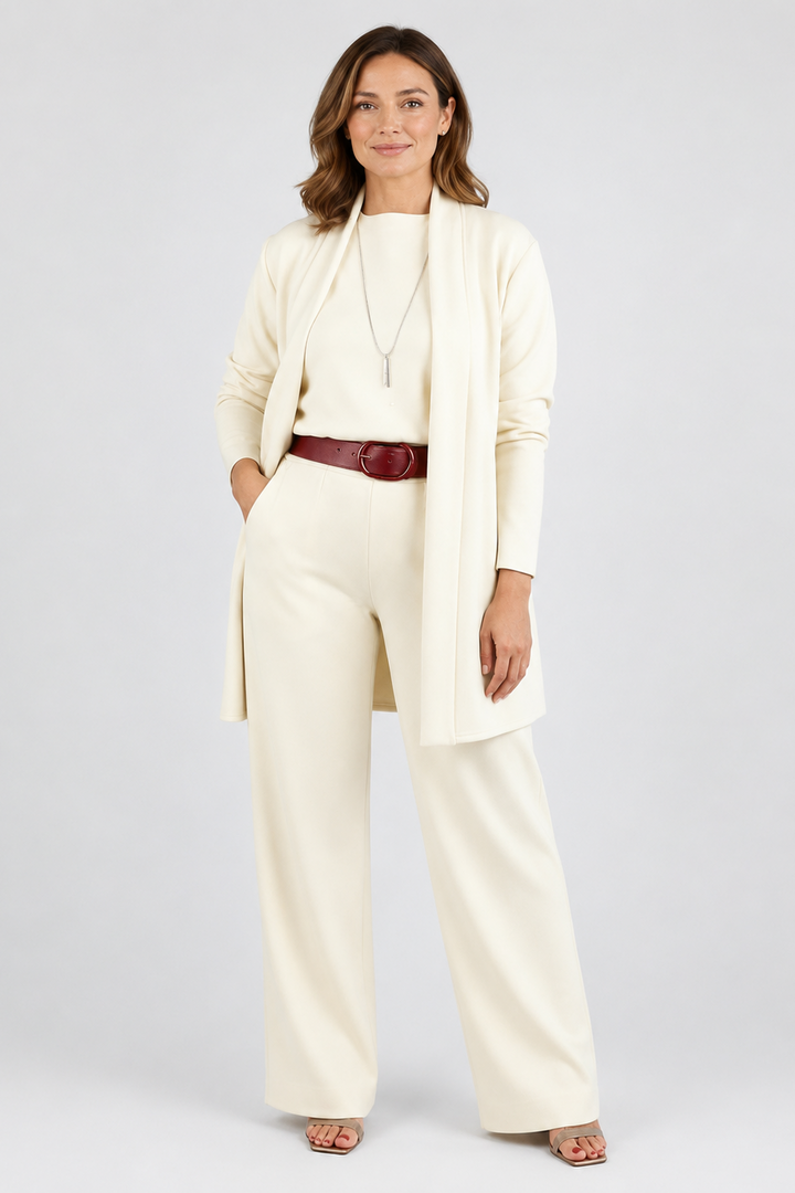 Nela | Sophisticated Three-Piece Set (Belt Not Included)
