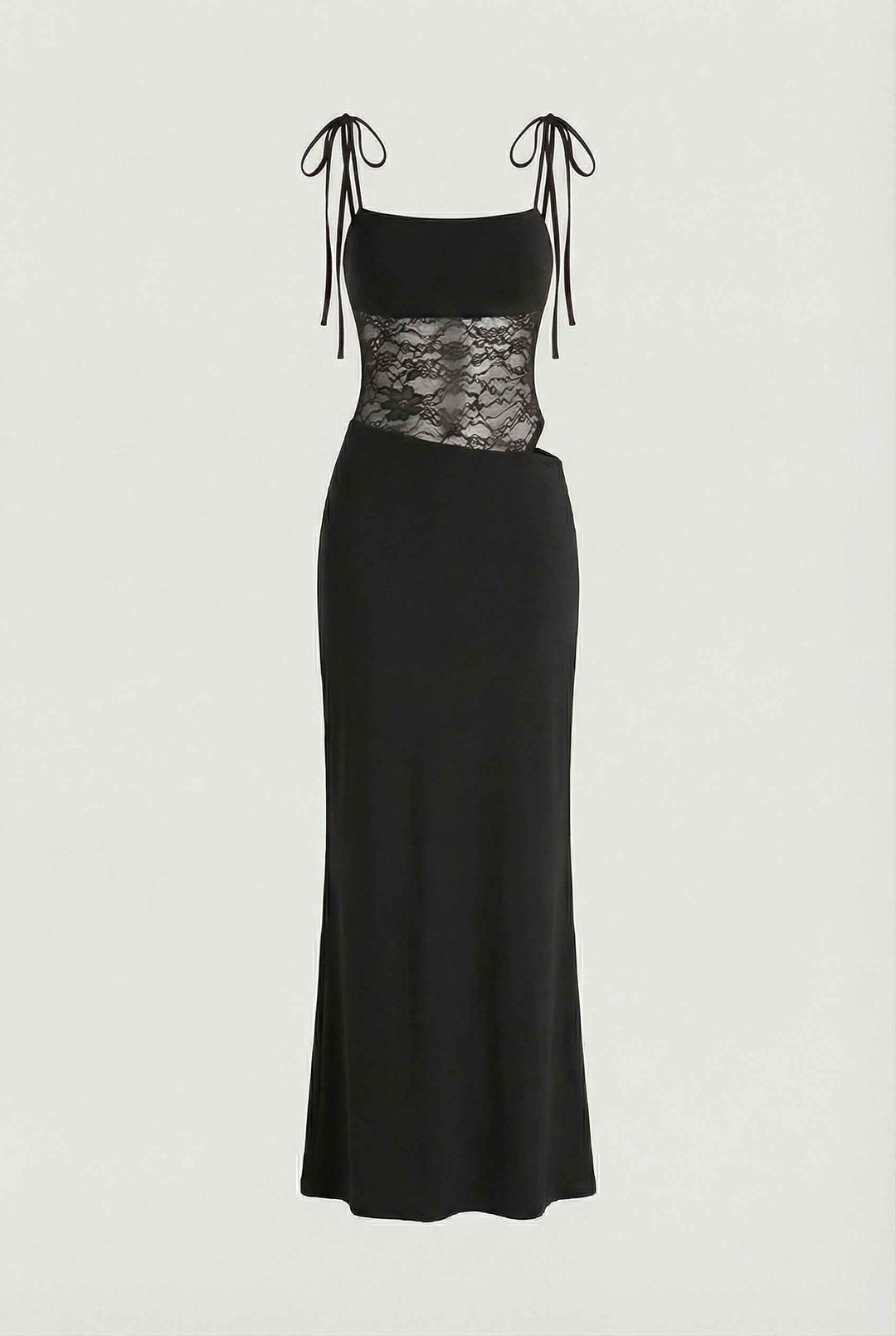Sona | Elegant Black Maxi Dress for Romantic Evenings