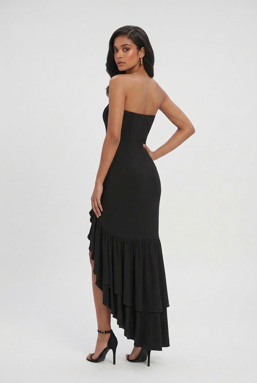 Zuzana | Sleeveless Black Maxi Dress