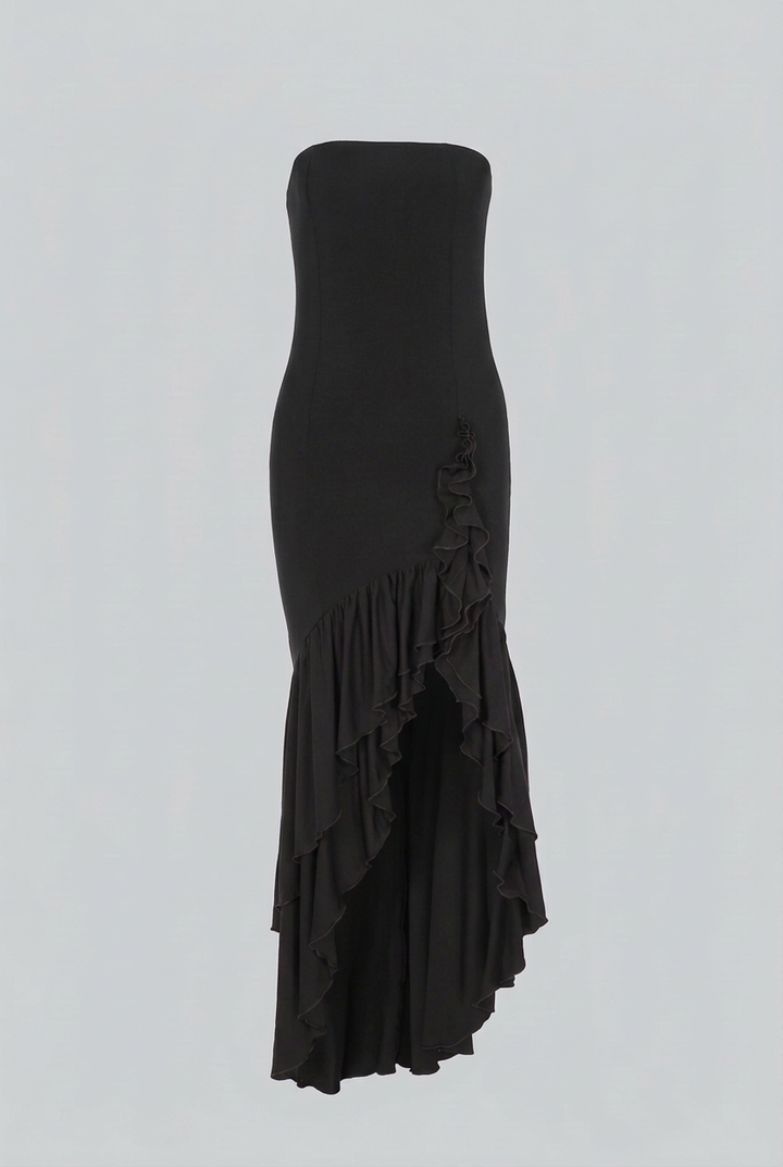 Zuzana | Sleeveless Black Maxi Dress