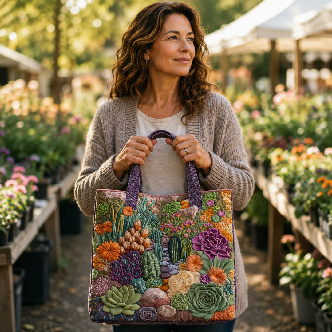Handmade Bag | Succulent Garden