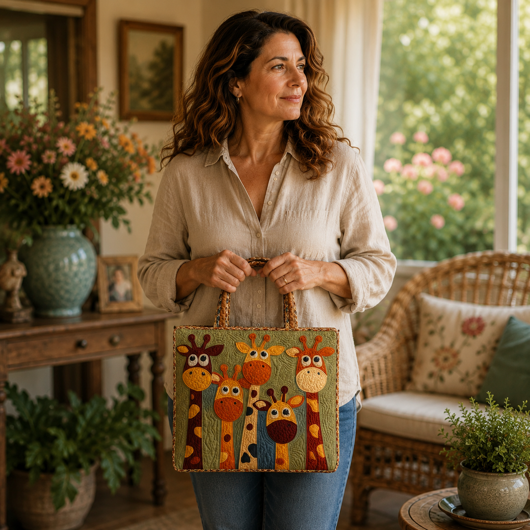Handmade Bag with Giraffe Design