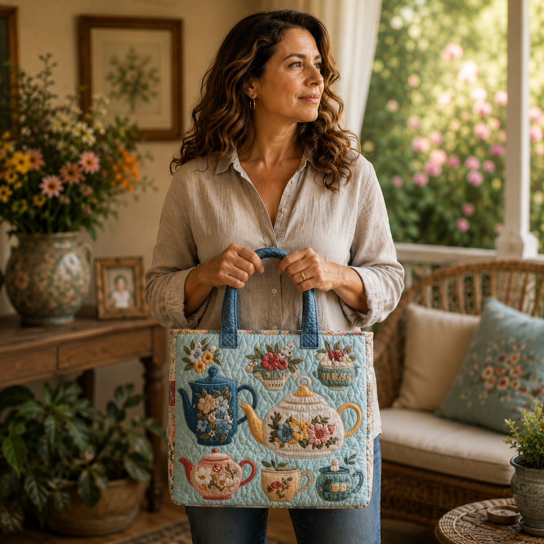 Handmade Bag with Floral Design