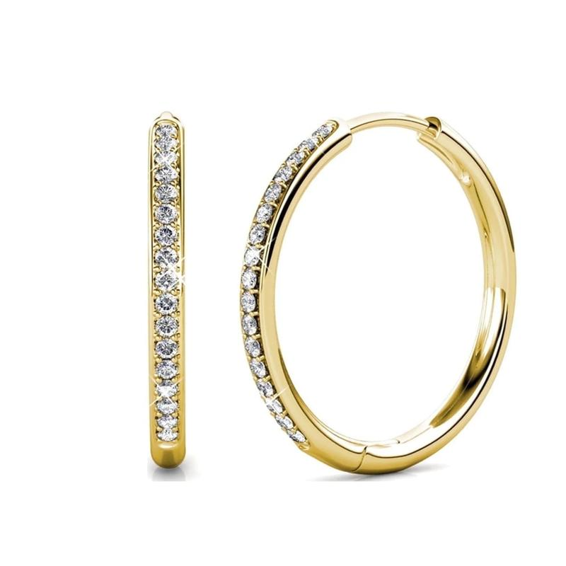 Sorel Pave Gold Earrings