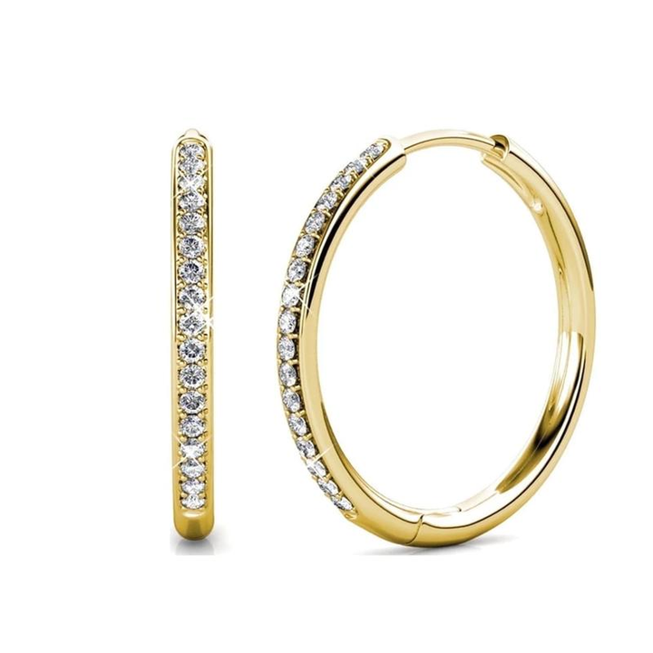 Sorel Pave Gold Earrings