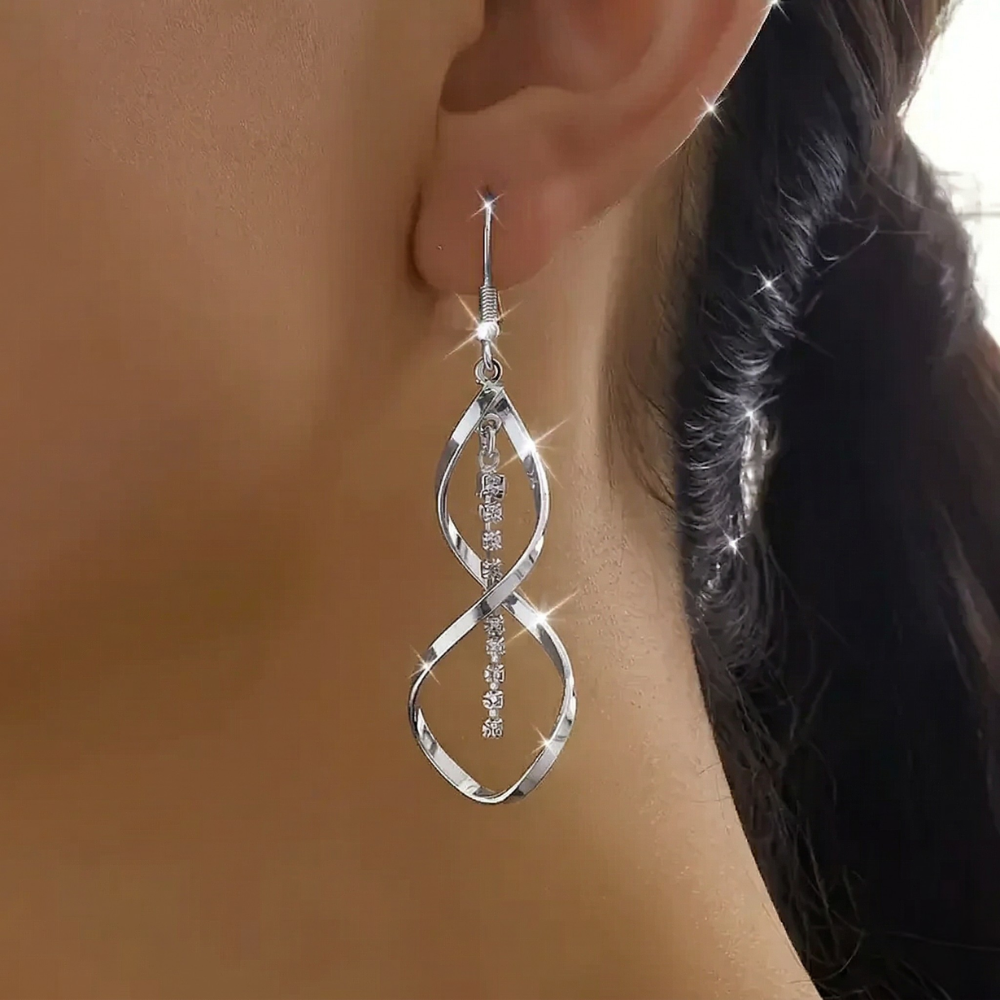 Gold Spiral Sunray Earrings