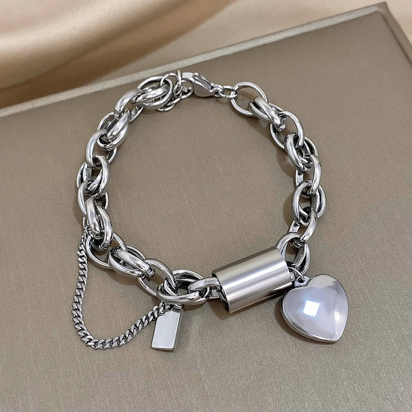 Thick Gold Chain Bracelet Comforting