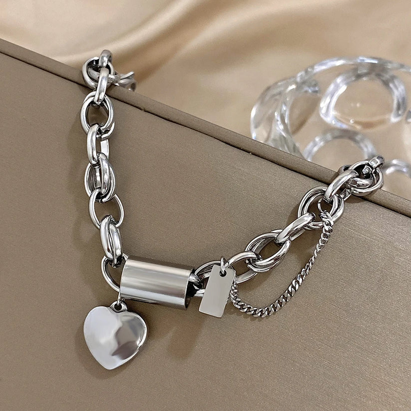 Thick Gold Chain Bracelet Comforting